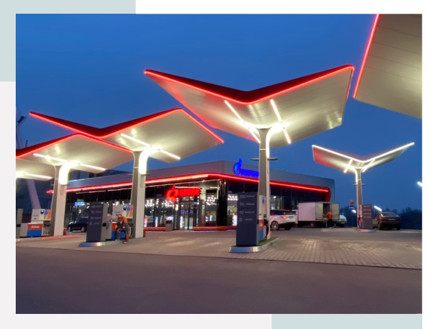 Навесы для АЗС в Александрове
