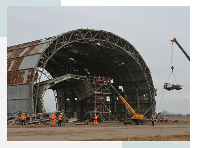 Демонтаж ангаров в Александрове